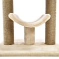 thumbnail image 3 of Árbol rascador multiplataforma con poste rascador para gatos de interior de hasta 11,3kg, 45,7cm x 35,6cm x 55,9cm, beige, 3 of 3