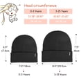 thumbnail image 5 of FURTALK Toddler Beanie for Boys Girls Black Baby Kids Beanies Knit Winter Hats for 0-3 Years Child, 5 of 7