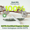 thumbnail image 3 of Iris + Arlo Organic Tampons 100% Cotton | Regular (100 Count) Glossed Cardboard Applicator, 3 of 10