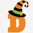 thumbnail image 3 of CafePress - Halloween Letter D Witch Monogram Kids Baseball Je - Kids Cotton Baseball Jersey, 3/4 Sleeve Shirt, 3 of 4