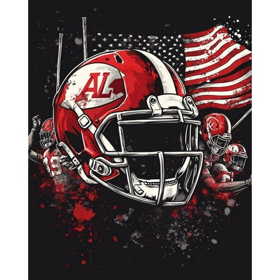 Paint by Numbers for Adults Kids Beginner Crimson Storm DIY Acrylic Painting by Numbers Kits with Brushes Acrylic Pigment Home Decoration Gifts 16 x 20 inch