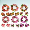 thumbnail image 6 of Shuliwen 6 Piece Hawaiian Floral Headband Lei Set for Girls Party, 6 of 10