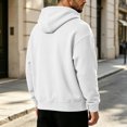thumbnail image 5 of THNCYX Hoodies For Men With Zipper Chest Pocket Long Sleeve Top Loose Fit Casual Street Style Soft Mens Sweatshirt Fall Outfits S-2XL, 5 of 8