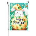 thumbnail image 2 of Clearance Under $5!Yyuenw Happer Easter Garden Flag 12 x 18 inch Double Sided Outside decorations,Easter Rabbit Small Garden Flags For Outdoor Yard Lawn, 2 of 5