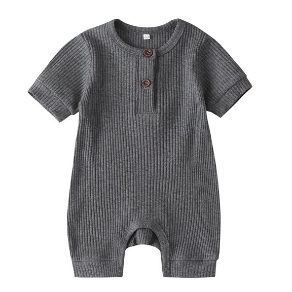 Baby Girl Romper Solid Girls Summer Outfits Short Sleeve Cute Baby Clothes 3-6 Months Baby Girl Clothes Boys Girls Fashion