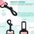 thumbnail image 7 of Retractable Dog Seat Belt, 2 Packs Adjustable Pet Safety Seatbelt Heavy Duty for Dogs, Reflective Nylon Car Seat Belts Elastic & Enduring for Dogs Travel,Pink, 7 of 7