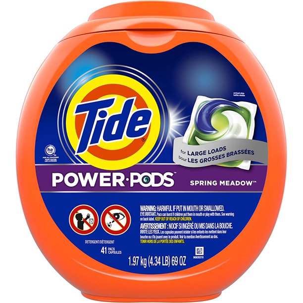 Tide Power PODS Laundry Detergent Pacs, Designed for Large Loads