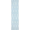 thumbnail image 2 of Safavieh Dhurries Bianca Geometric Runner Rug, Blue/Ivory, 2'6" x 12', 2 of 8