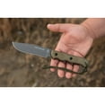 thumbnail image 4 of TOPS Knives Spirit Hunter X3 Fixed Blade Knife 4.75" Clip Point 1095 Tungsten Gray Cerakote Blade Micarta Handle Black/Green, 4 of 6