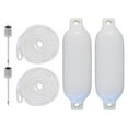 thumbnail image 4 of 2x Marine Boat , Anchor Buoy Float Inflatable Dock Edge Mooring Buoy Dock Float for Row Boats Fishing Small Boats, Yachts Boat Dock 1.5m White Rope, 4 of 8