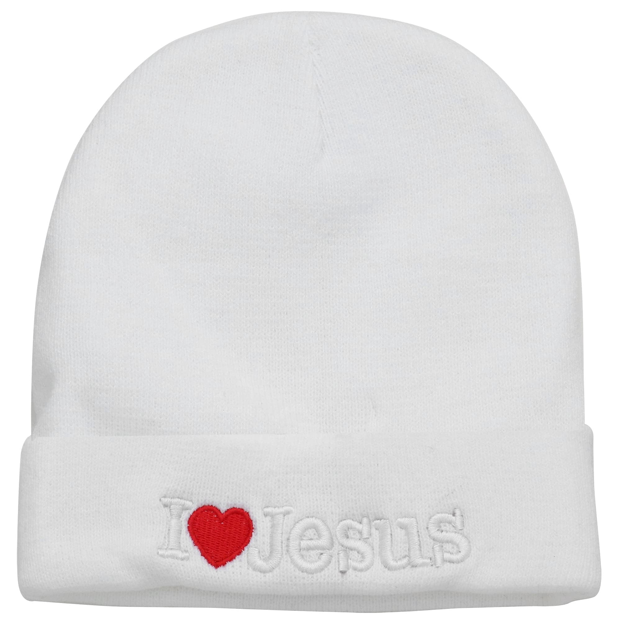12-Pack I Love Jesus Beanie Hat Ski Cap Plain Solid Color Warm Great for Winter (12 Assorted Color)
