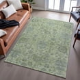 thumbnail image 6 of Addison Rugs Mayfield Premium Machine Washable Traditional Damask Aloe Rectangle Rug, 10' x 14', 6 of 6
