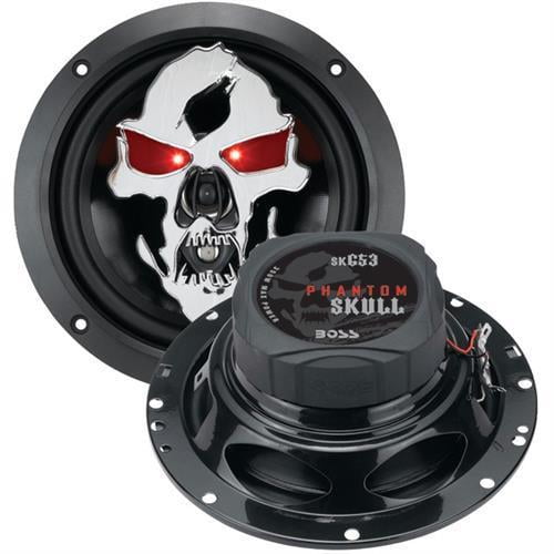 BOSS Audio SK653 Phantom Skull 350-Watt 3-Way Auto 6.5-Inch Coaxial Speaker