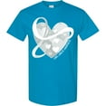 thumbnail image 3 of Inktastic Lung Cancer Awareness White Ribbon Around Heart T-Shirt, 3 of 5