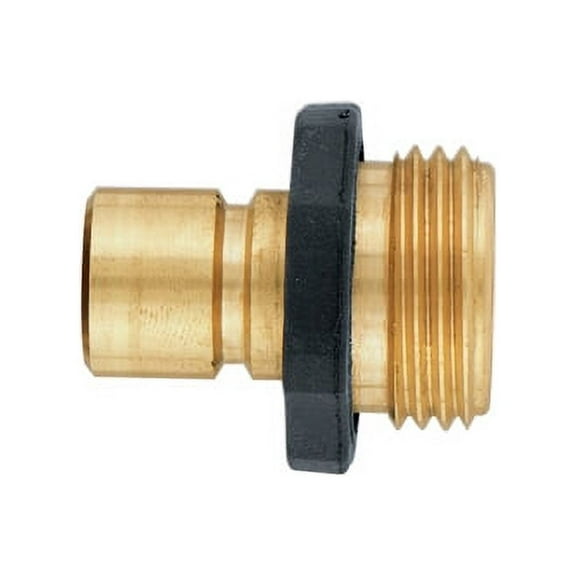 Orbit Brass Male Garden Hose Quick Connect Fitting for fast disconnect - 58119N