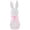 Green, variant on 7.87in Striped Resin Easter Bunny Figurine Easter Decorations Pastel Rabbit Tabletop Centerpiece for Spring Home Shelf Mantel Display