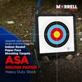 thumbnail image 2 of Morrell ASA Indoor Round Paper Face Shooting Targets, 17x17-Inch, 100 Count, 2 of 9