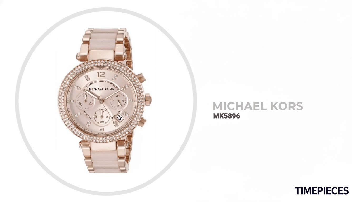 Michael Kors Two-Tone Silver and Rose Gold Crystal Bezel Women\'s Watch ?#SOLD? Michael Kors Mini Ritz (Brand New) • Rose Gold  main image 3
