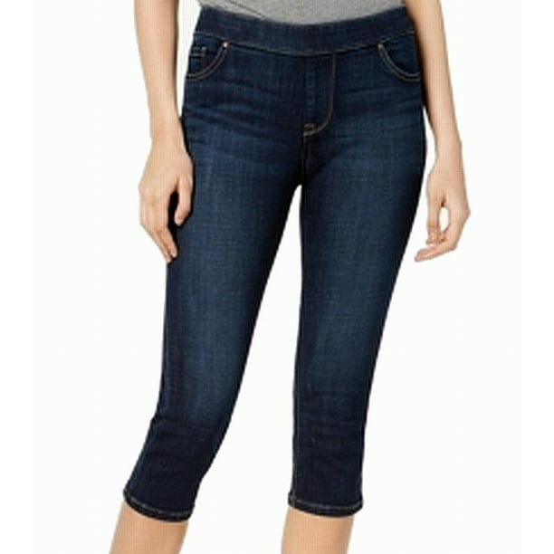 Lee - Womens Pull-On Skinny-Fit Capri Stretch Jeans 16 - Walmart.com ...