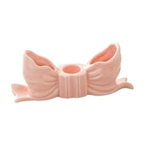 FeiFu Christmas Ceramic Candle Holders Ceramic Sturdy Fits Christmas Theme Holds Candles for Ambience Desktop or Mantel Decor