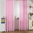 thumbnail image 2 of HomeLife 2pcs Window Curtain No Odor Comfortable Satin Curtains, Rod Through Door Curtain Darkening Window Shade for Bedroom Living Room, 2 of 7