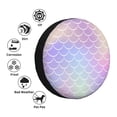 thumbnail image 4 of Susaid Fish Scale1 Print Tire Covers,Waterproof Anti-UV Snow Sun Rain Tire Covers for RV,Truck, SUV, Trailer, Camper-16 inch, 4 of 6