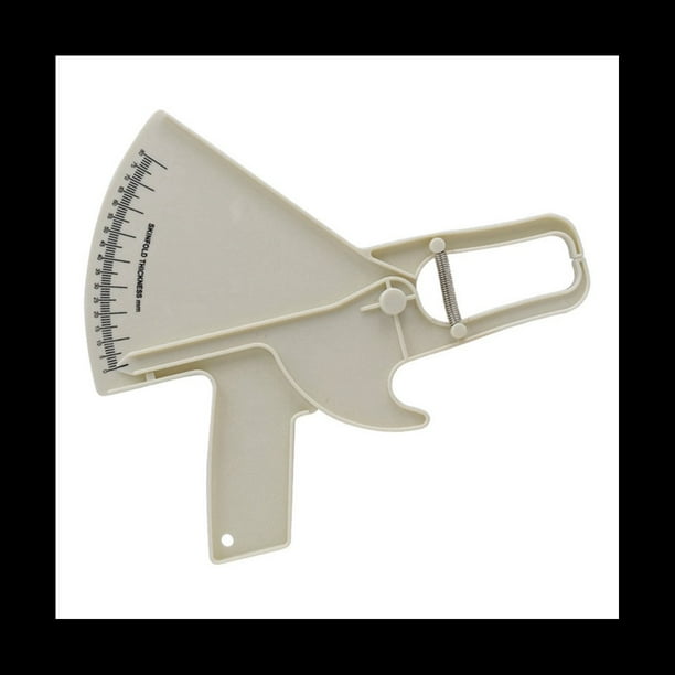 Calibre de PrecisióN Calibrador de Clip de Grasa Calibrador de Regla de MedicióN de Espesor de Grasa Regla de Grasa Personal Blanco