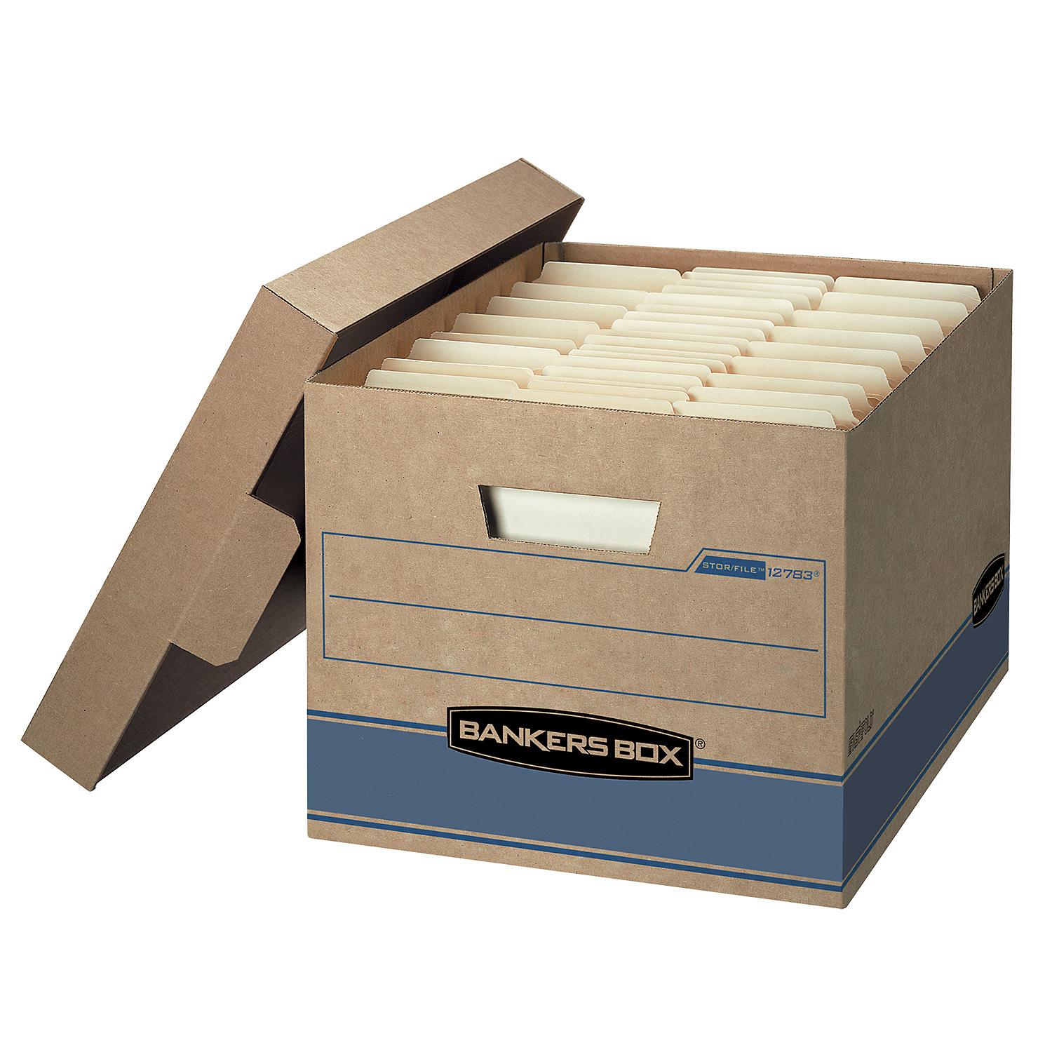 Letter//Legal Pack of 1 Standard Set-Up 0071303 Lift-Off Lid 6 Pack Bankers Box STOR//FILE Storage Boxes