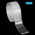 thumbnail image 3 of Uxcell 16.4Ft/196" Length 1" width Double Sided Tape, 5 Pack Clear Mounting Tape Removable 2mm Adhesive Tape 2mm, 3 of 6