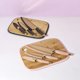thumbnail image 2 of Paris Hilton Reversible Bamboo Cutting Board and Cutlery Set with Matching High Carbon Stainless Steel Knives, Blade Guards, Sleek Yet Comfortable Handle Grips, 7-Piece Set Gold, Pink, 2 of 9