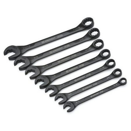 - Crescent CX6RWS7 7-Piece Combination Wrench Set with Ratcheting Open-End and Static Box-End