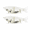 transparent, variant on ABCISI 2 Pack Glide Bait Lure Blanks, 7 Inch Jointed Swimbaits with Flexible Tails and Reflective Fish Pattern for Bass, Pike, Musky and Freshwater Fishing,colorful