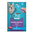 thumbnail image 3 of (30 pack) Purina ONE Plus Immune Support Purees With Real Tuna Lickable Cat Treats, 1.4 oz., 3 of 11