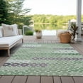 thumbnail image 6 of Addison Rugs Chantille Indoor/Outdoor Transitional Geometric Sage Washable Rectangle Rug, 8' x 10', 6 of 6
