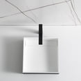 thumbnail image 7 of Ancona  Acrylic Stone Vessel Bathroom Sink in Matte White and Black, 7 of 7