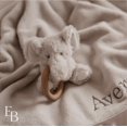 thumbnail image 2 of Juguete de felpa con forma de elefante para la dentición, elegante, de lujo, para bebés, material suave, 2 of 6