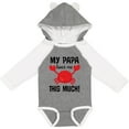 thumbnail image 3 of Inktastic My Papa Loves Me Boys or Girls Long Sleeve Baby Bodysuit, 3 of 5