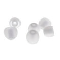 thumbnail image 1 of lionlar 3Pairs High Silicone Covers In-ear Earphone Size Replacement Transparent White, 1 of 6