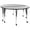 Grey, variant on Flash Furniture Emmy 2 Piece Mobile Emmy 60" Circle Wave Flexible Grey Thermal Laminate Adjustable Activity Table Set