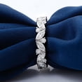 thumbnail image 6 of Oryn Jewelry Wedding Jewelry for Women - 14K White Gold Plated 1.4 Ct Marquise Cut Moissanite Ring - Promise Engagement Ring - Occasion Jewelry, 6 of 6