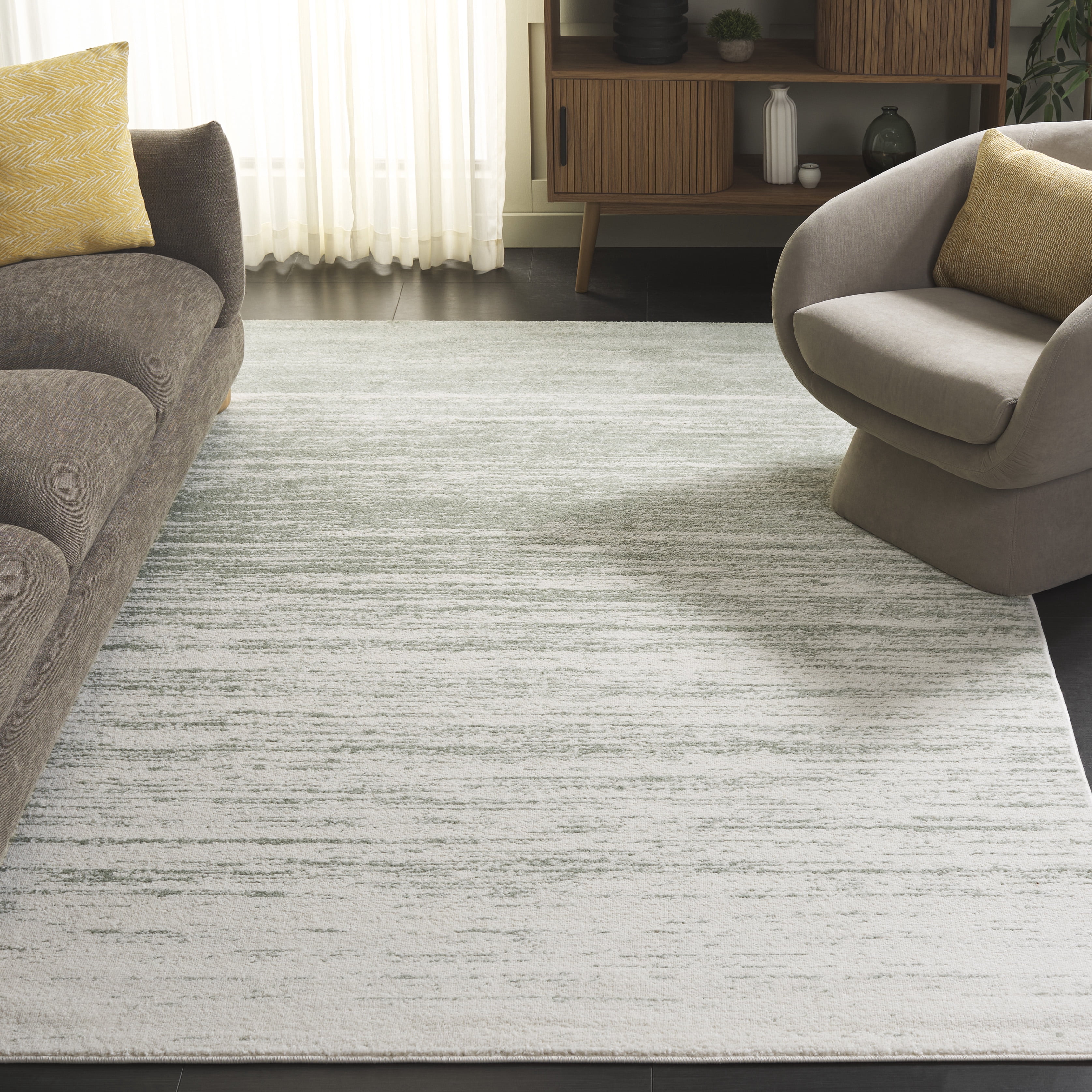 Safavieh Adirondack Esmond Striped Area Rug, Sage/Ivory, 6' x 8'