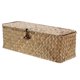 thumbnail image 1 of Cesta de almacenamiento de ratán tejido con tapa, contenedor de almacenamiento rectangular con organizador de rejilla, 1 of 5