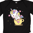 thumbnail image 4 of Inktastic Teacup Unicorn Boys or Girls Long Sleeve Baby Bodysuit, 4 of 5