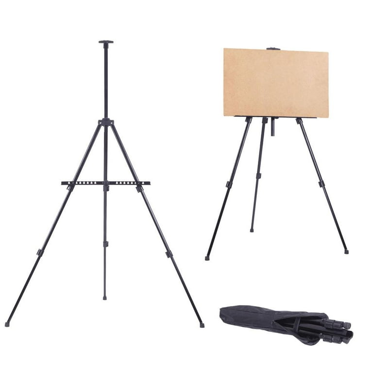 AOOKMIYA Bview Art Portable Adjustable Metal Sketch Easel Stand Foldable  Travel Easel Aluminum Alloy Easel Sketch Drawing For Art Supplie