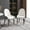 White + Grey, variant on bokifol Dining Chairs Set of 2,Modern PU Leather Kitchen Side Chairs,Farmhouse Dining Room Chair