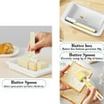 thumbnail image 6 of quanjun Butter Dish with Lid for Countertop,Easy Scoop,Butter Container with Splitter,Cheese Dish with Lid Butter Dish Organizer for Easy Cutting and Freshness, 6 of 6