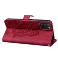 thumbnail image 4 of Allytech Galaxy A03s Case, Bling Butterfly Embossed PU Leather Cards Holder Stand Flip Folio Cover Wallet Case for Samsung Galaxy A03S - Red, 4 of 5