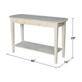 thumbnail image 4 of International Concepts Unfinished Phillips Oval Sofa Table, 4 of 14