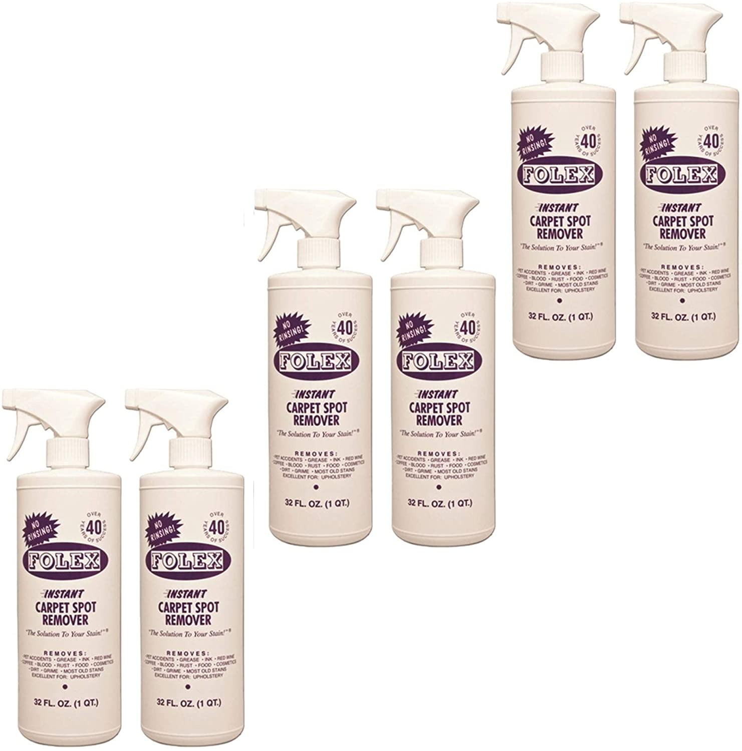 Folex Carpet Spot Remover, 32 oz 6 Pack