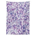 thumbnail image 3 of Ambesonne Lavender Tablecloth Rectangular Table Cover, Purple Retro, 60"x84", Violet Purple White, 3 of 4